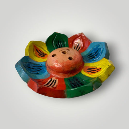 Lotus Painted Incense Holder