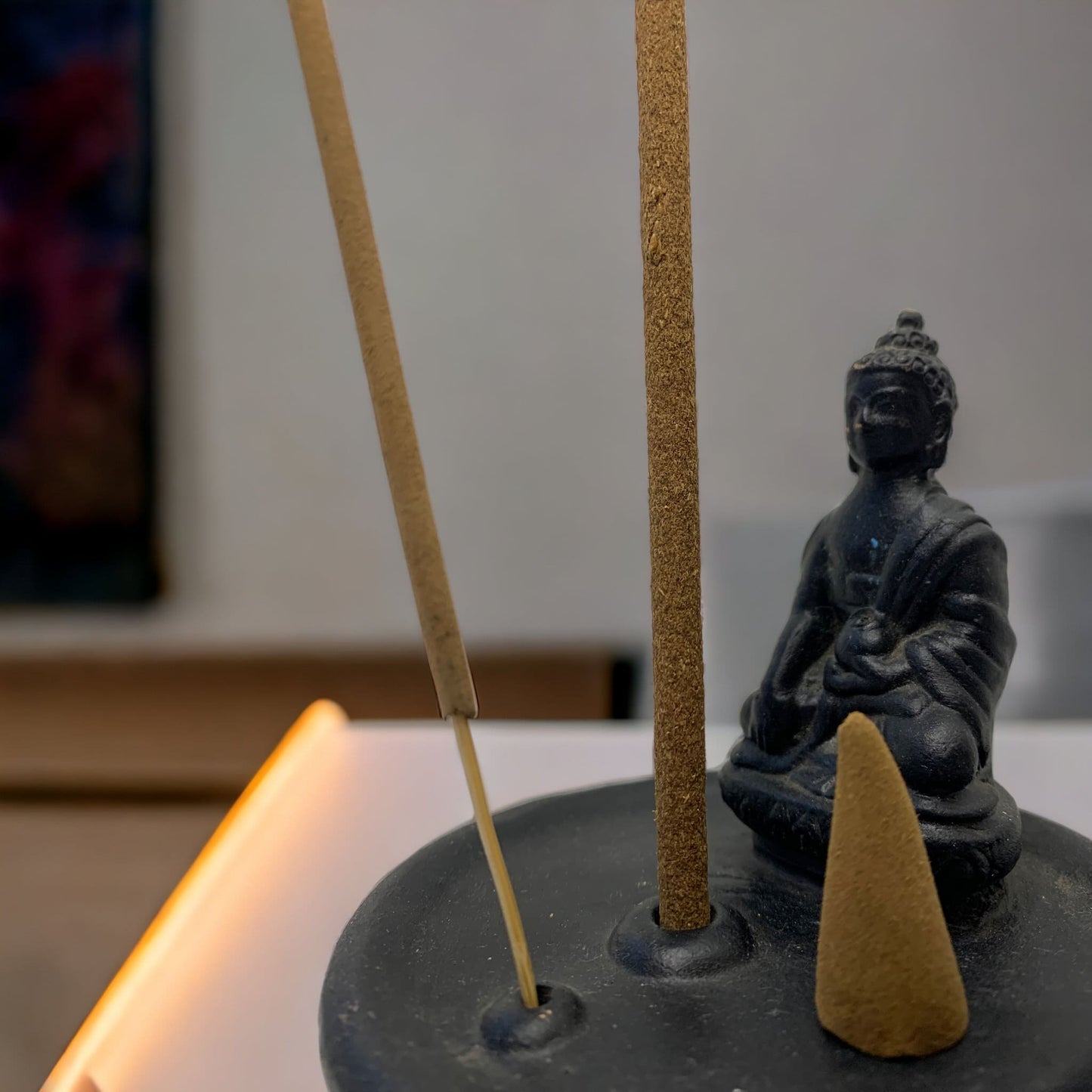 Buddha Clay Incense Burner