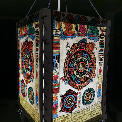 Lokta Paper Lampshade Zodiac